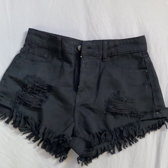 denim shorts - Picture 1 of 2